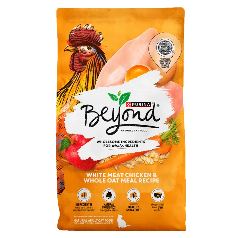 Beyond Simply White Meat Chicken & Whole Oat Meal Recipe Dry Cat Food