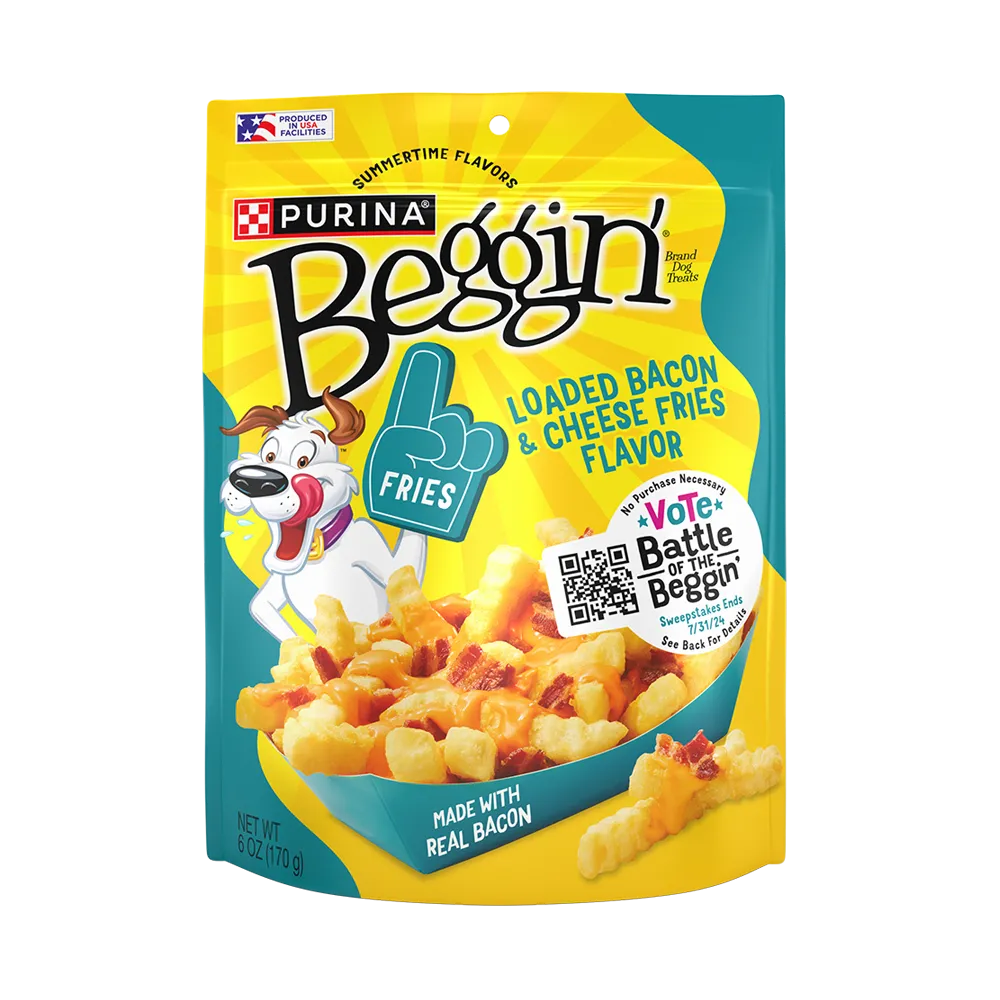 Golosinas para perros Beggin’ sabor papas fritas con tocino y queso