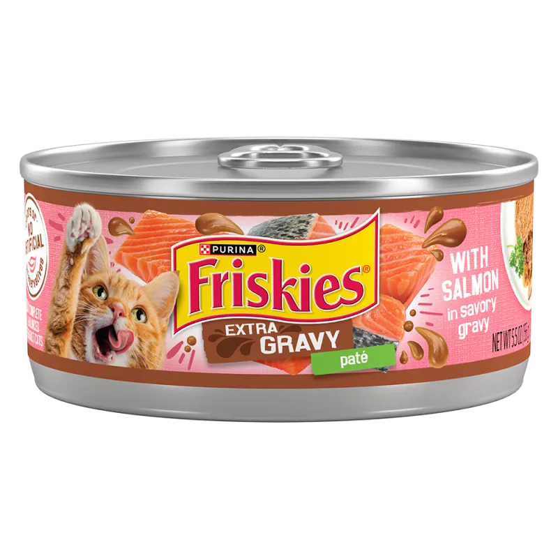 Friskies Extra Gravy Paté With Salmon In Savory Gravy Wet Cat Food