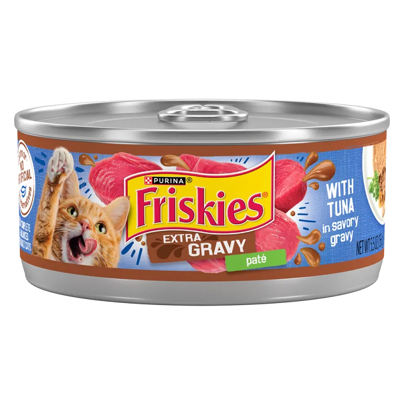 Friskies Extra Gravy Paté With Tuna In Savory Gravy Wet Cat Food