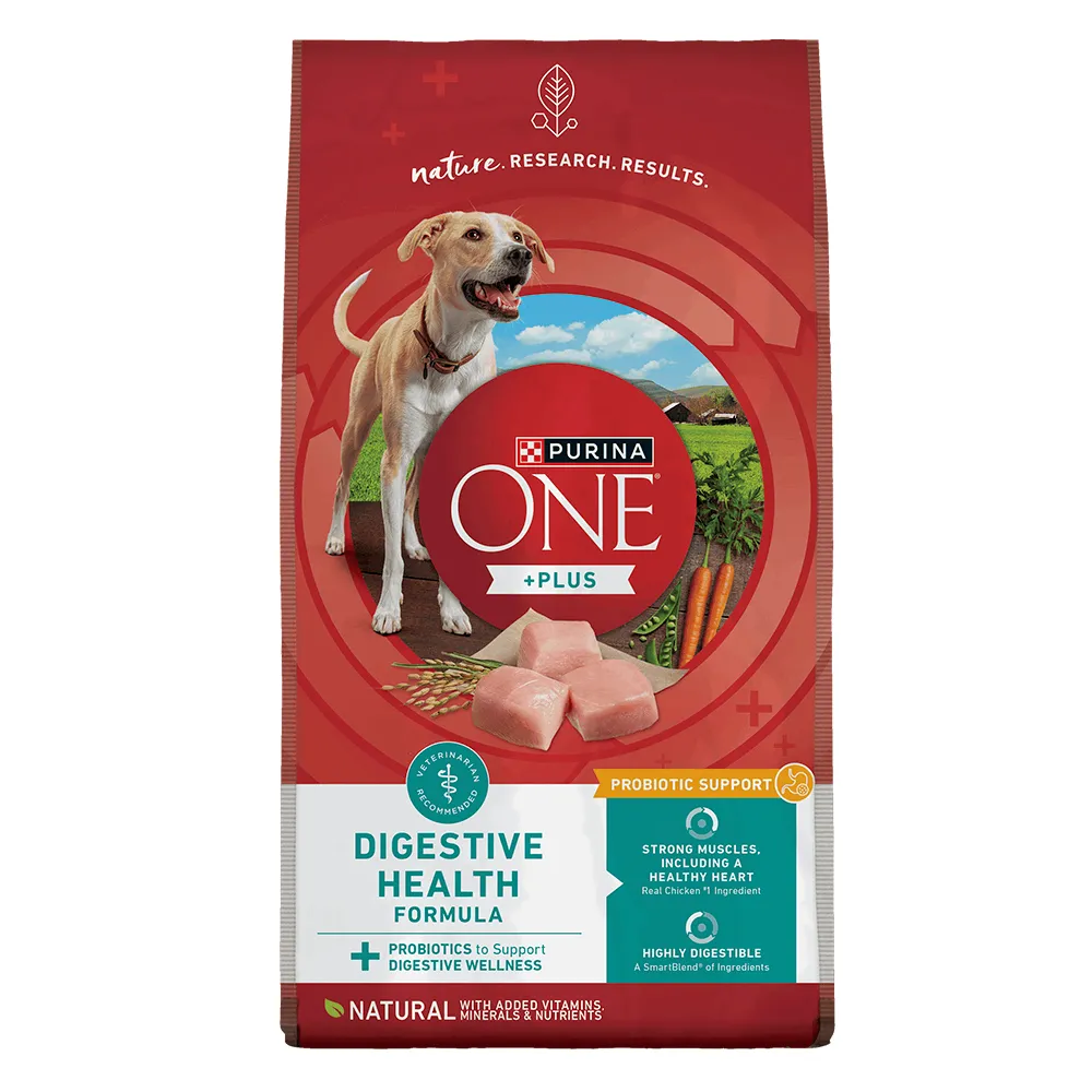 Purina ONE +Plus Digestive Health Probiotic with Real Chicken Dry Dog Food