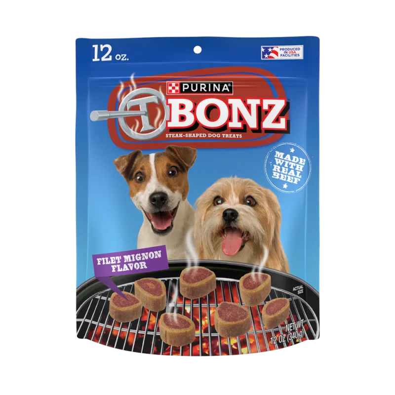 T-Bonz Filet Mignon Flavor Steak-Shaped Dog Treats