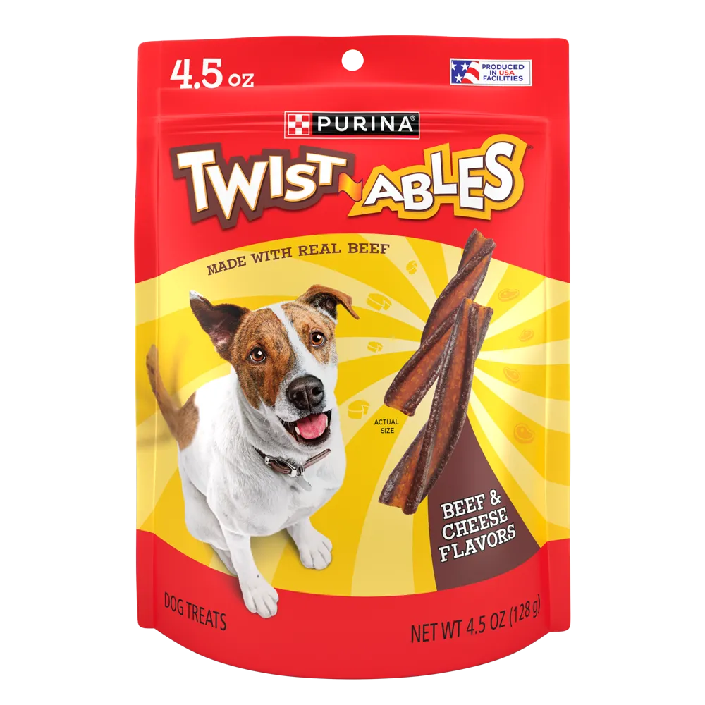  Twistables Beef & Cheese Flavor Dog Treats