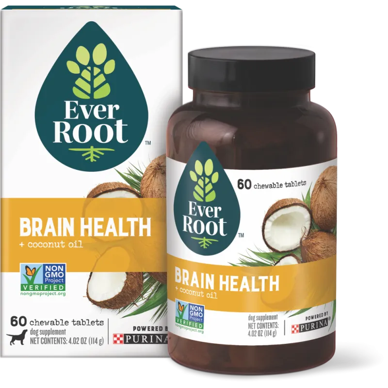 EverRoot Dog Supplements Brain Health Chewable Tablets