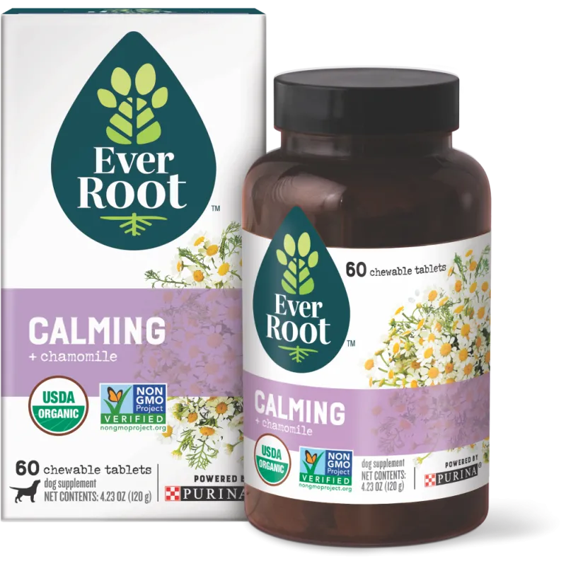 EverRoot Dog Supplements Calming Chewable Tablets