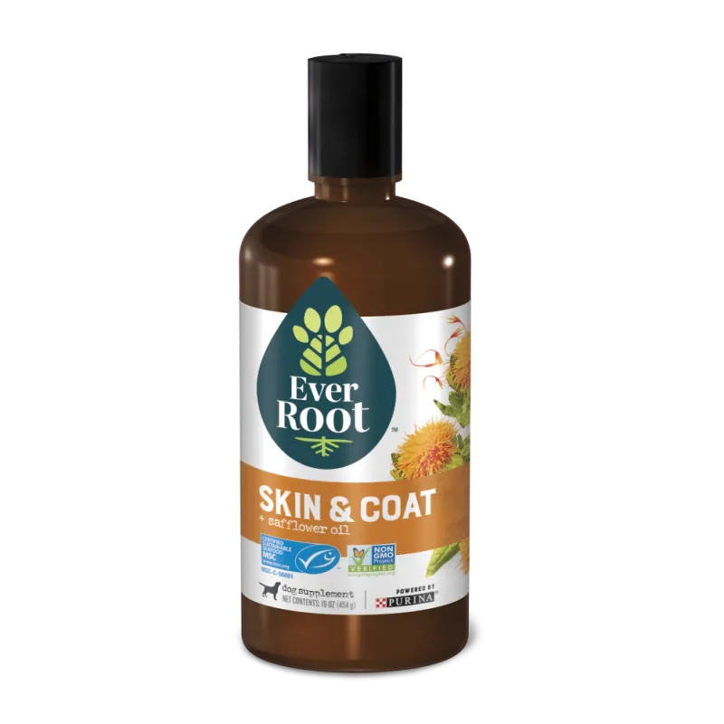 EverRoot Dog Supplements Skin & Coat Safflower Oil