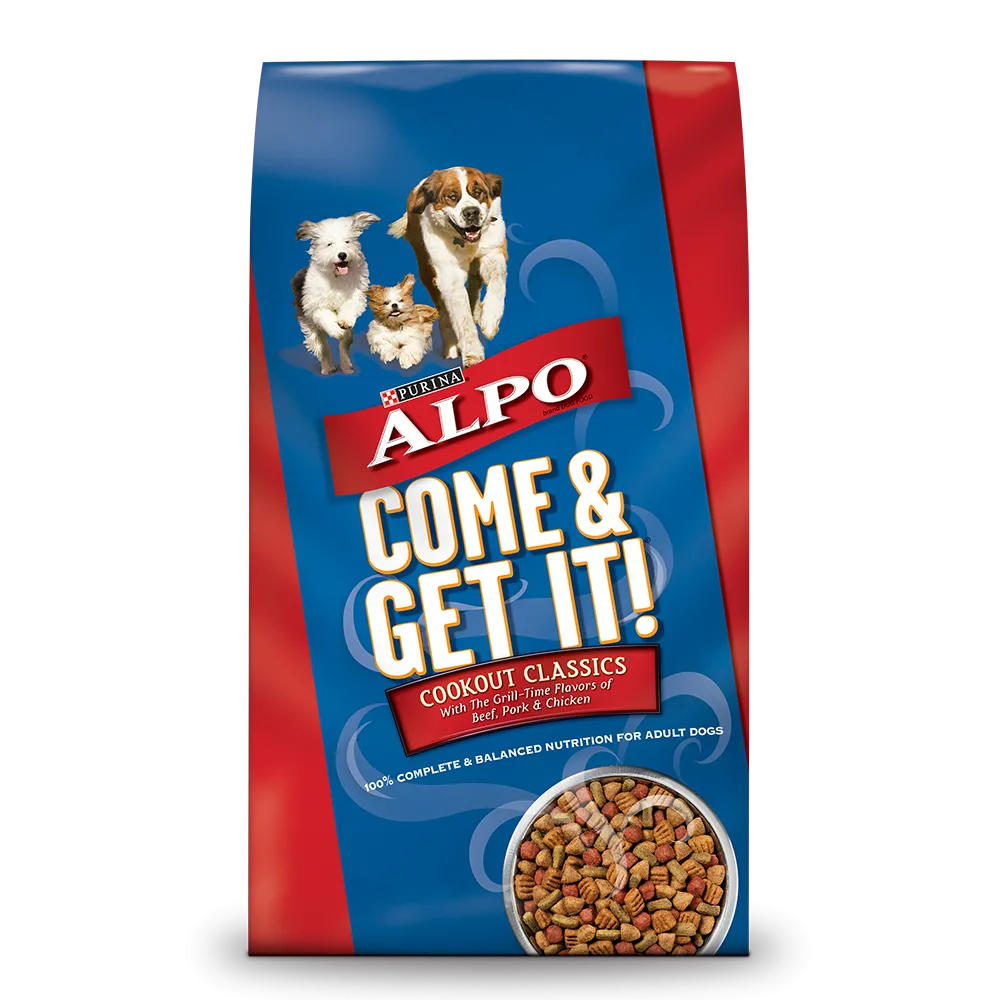 Purina ALPO Come & Get It! Cookout Classics With The Grill-Time Flavors of Beef, Pork & Chicken Adult Dog Food