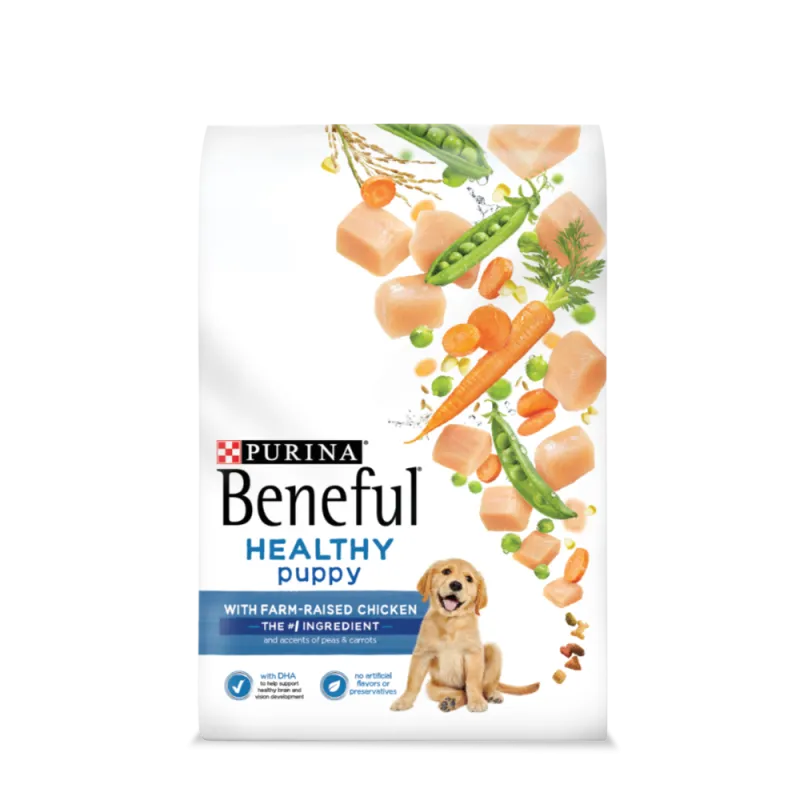 Beneful Healthy Puppy Dry Dog Food with Farm-Raised Chicken 