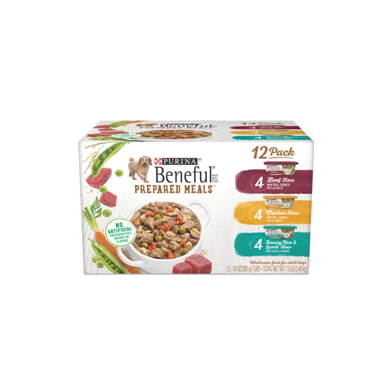 Beneful Prepared Meals Wet Dog Food Variety 12 Pack