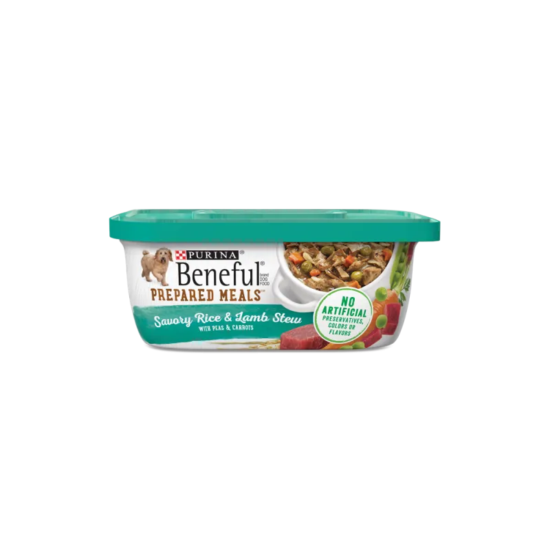 Alimento húmedo para perros Beneful Prepared Meals de estofado de cordero y arroz sabroso