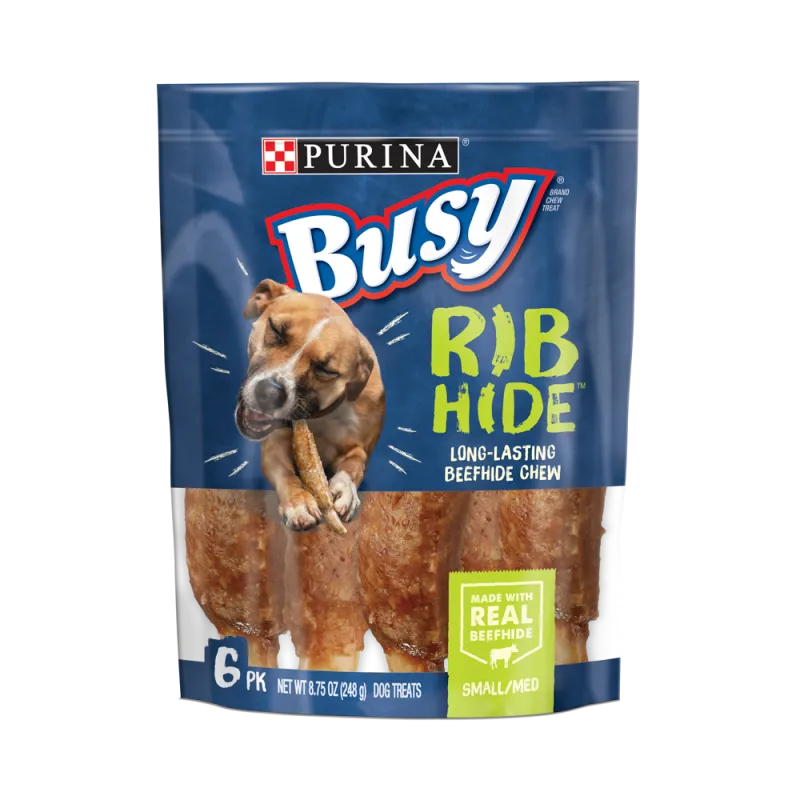 Busy RibHide Chew Treats for Small/Medium Dogs