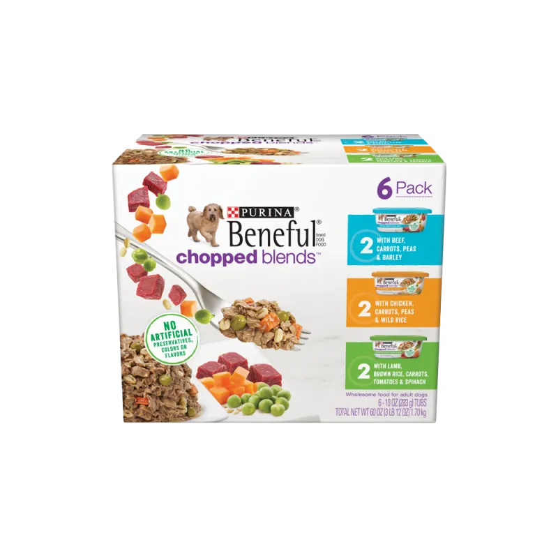 Beneful Chopped Blends Wet Dog Food Variety 6 Pack