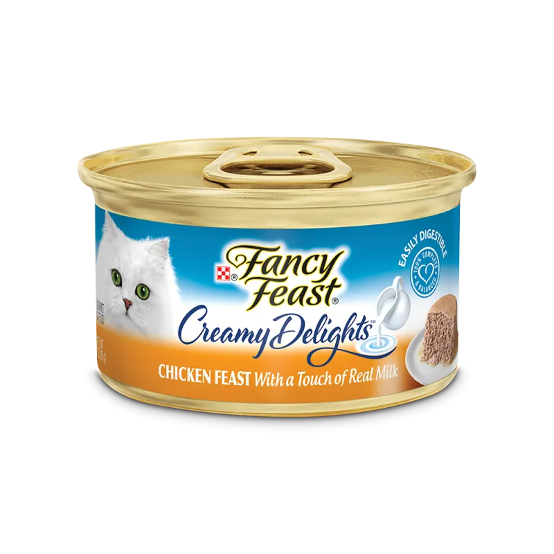 Fancy Feast® Creamy Delights Chicken Wet Cat Food with a Touch of Real Milk