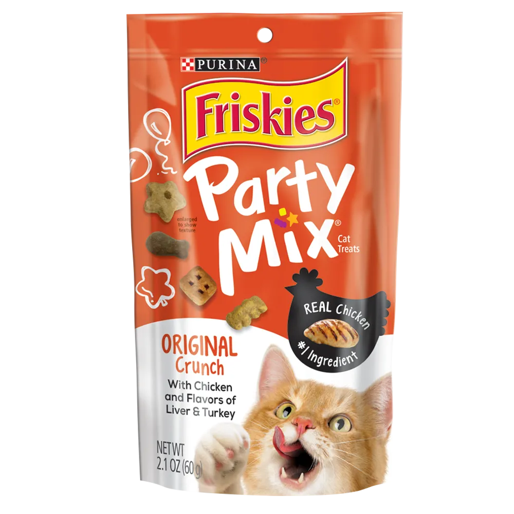 Friskies Party Mix Original Crunch Adult Cat Treats