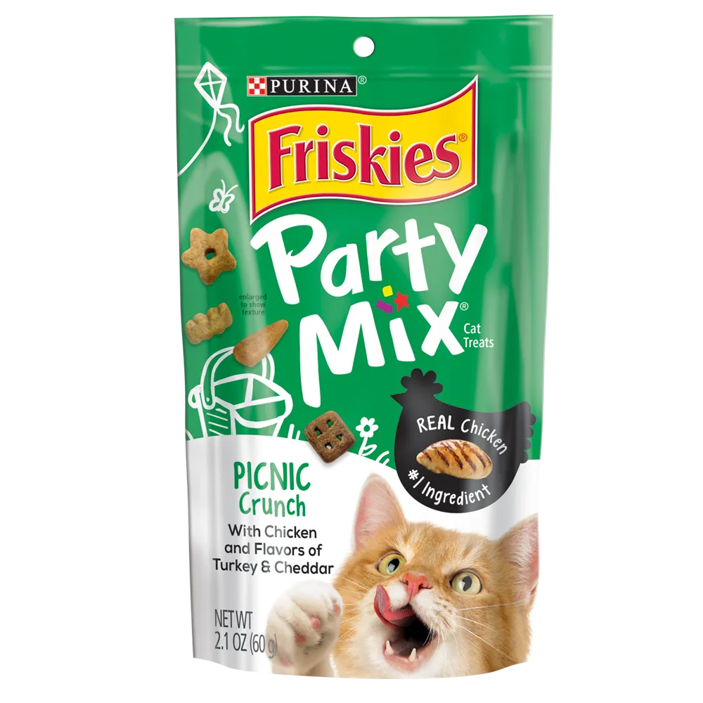 Friskies Party Mix Picnic Crunch Adult Cat Treats