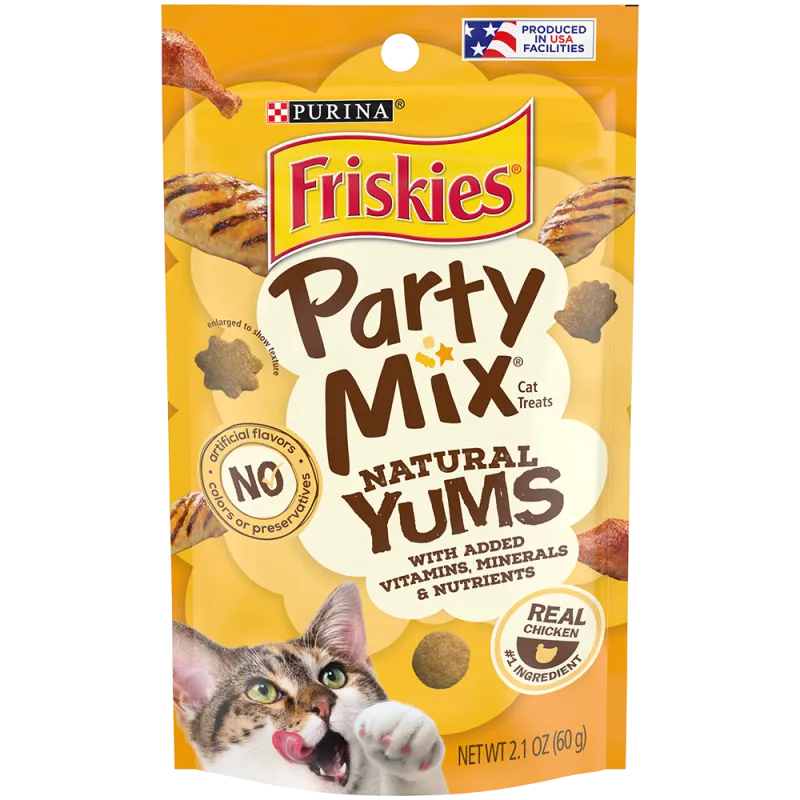 Friskies Party Mix Natural Yums With Real Chicken Cat Treats