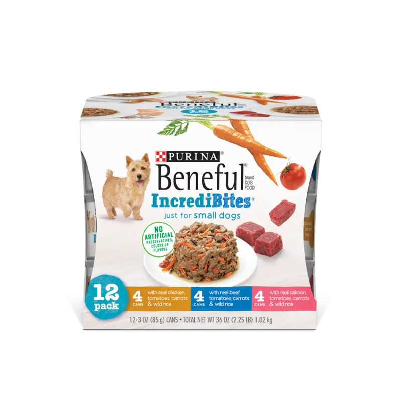 Beneful IncrediBites 12-Count Small Wet Dog Variety Pack