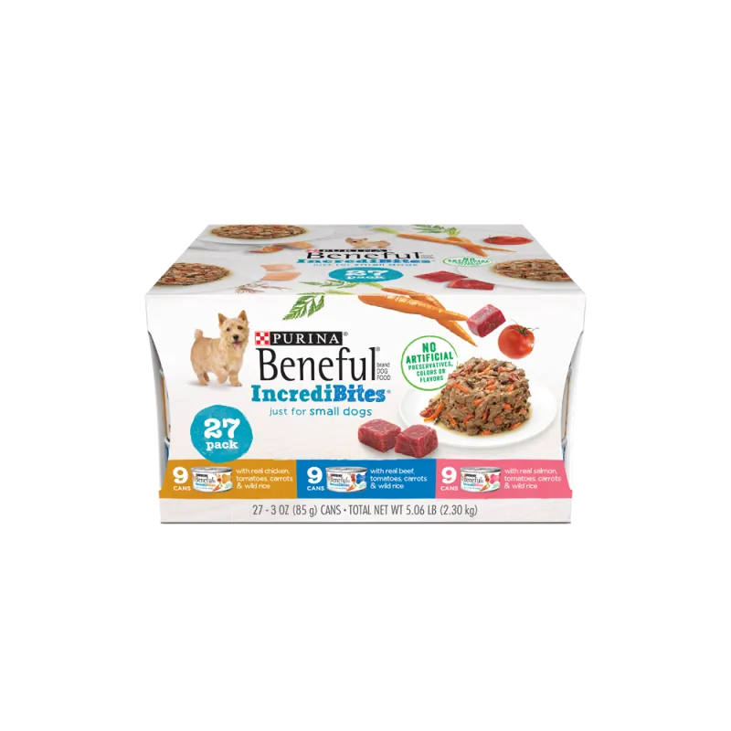 Beneful IncrediBites Wet Dog Food Variety 27 Pack