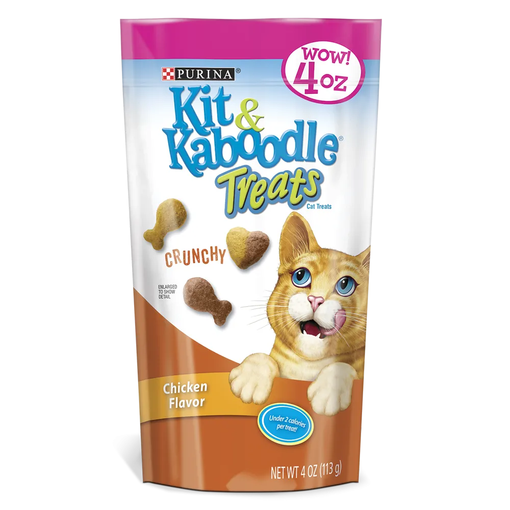 Kit & Kaboodle Crunchy Chicken Cat Treats