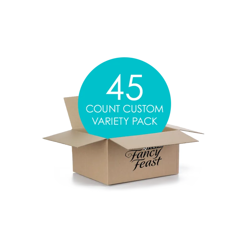 My Fancy Feast Wet Cat Food Customized Variety Pack—45 Cans