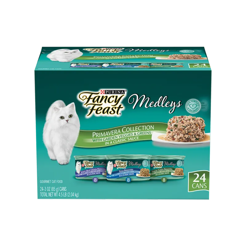 Fancy Feast Medleys Primavera Wet Cat Food Variety Pack - 24 Cans