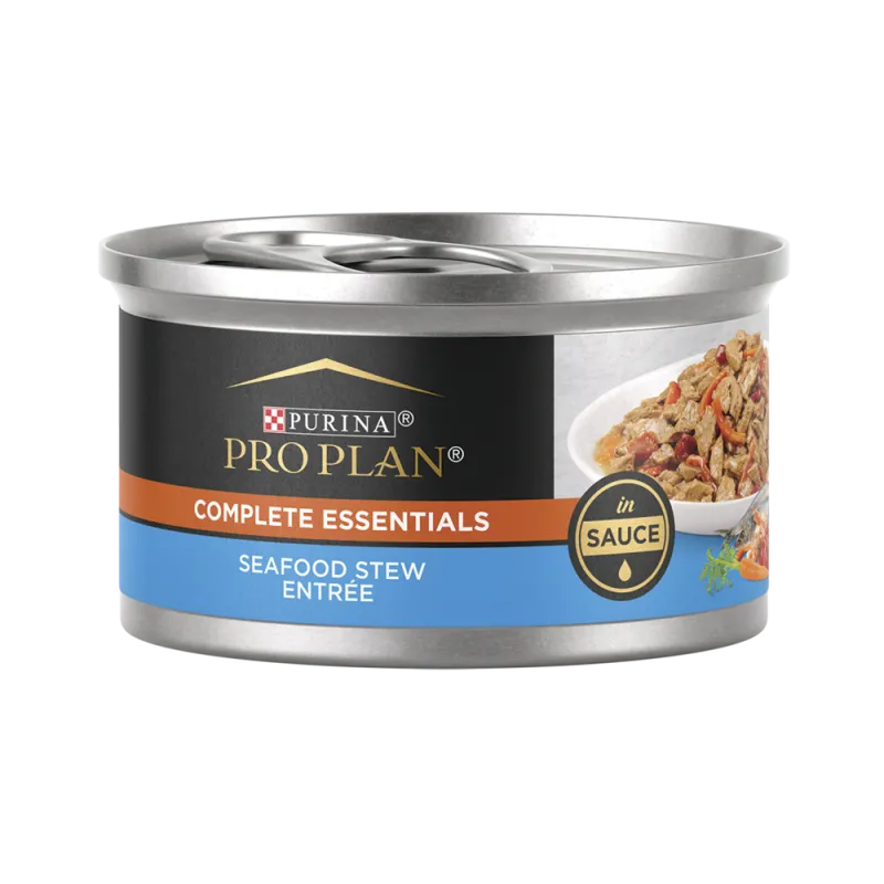 Pro Plan Complete Essentials Seafood Stew Entrée In Sauce Wet Cat Food