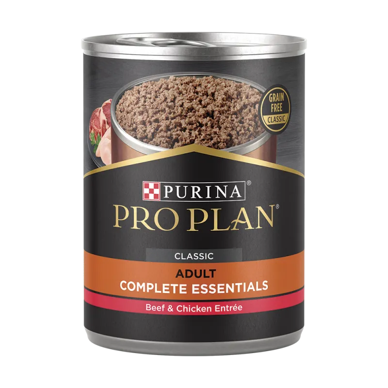 Alimento húmedo para perros Pro Plan Complete Essentials sin cereales de carne de res y pollo