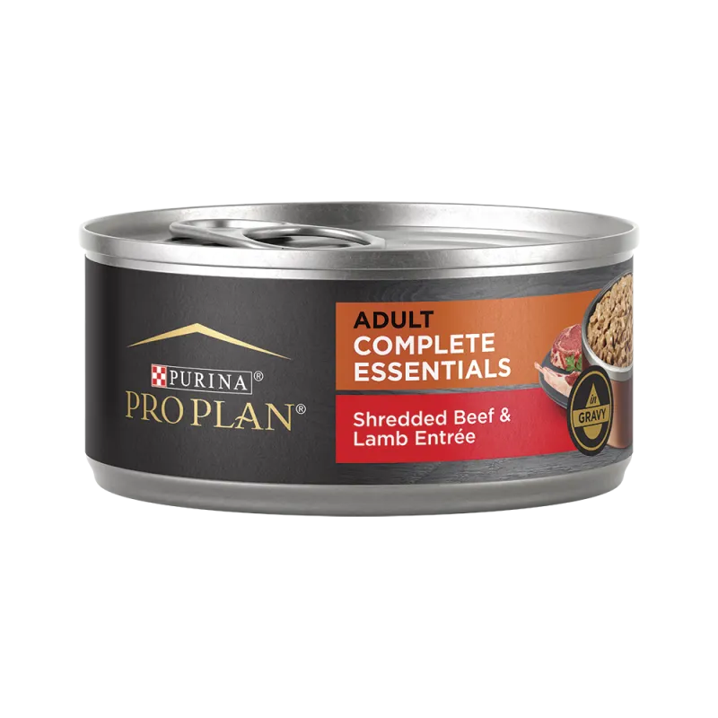 Pro Plan Complete Essentials Adult Shredded Beef & Lamb Entrée in Gravy Wet Dog Food