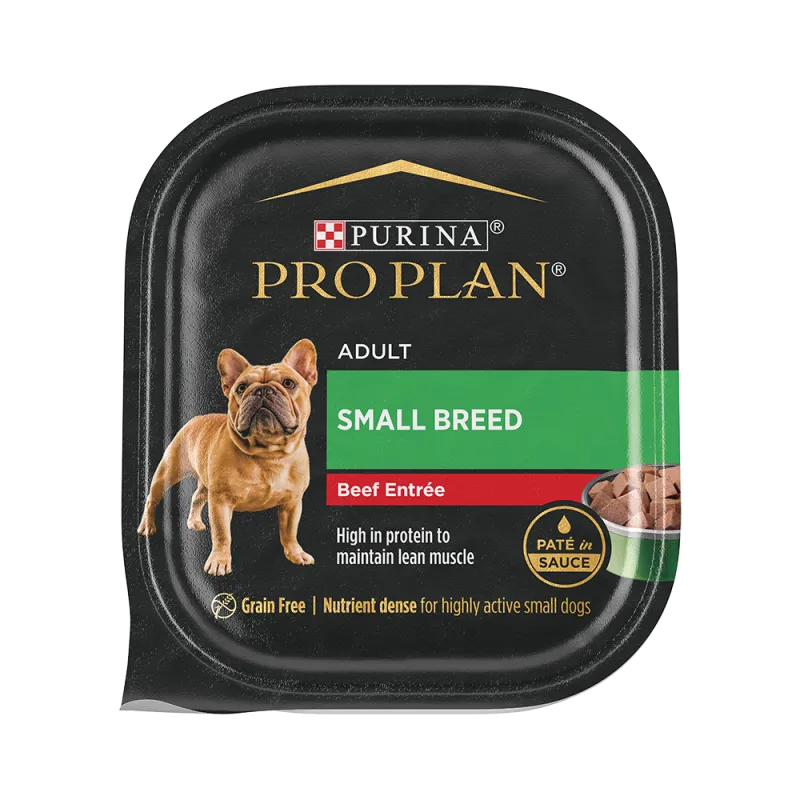 Pro Plan Adult Small Breed Dog Beef Entrée Paté in Sauce