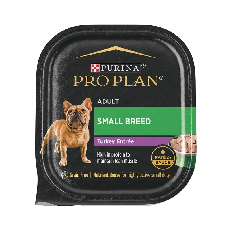 Pro Plan Adult Small Breed Dog Turkey Entrée Paté in Sauce