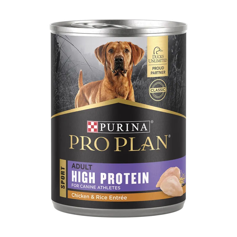 Alimento húmedo para perros Pro Plan Sport de pollo y arroz con alto contenido de proteínas