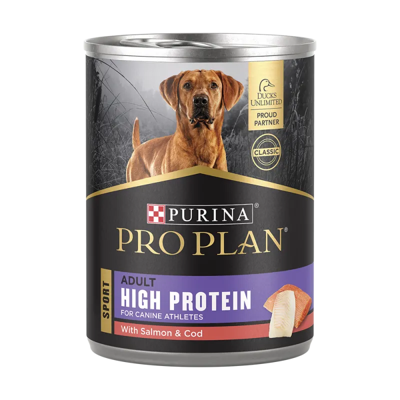 Alimento húmedo para perros Pro Plan Sport alto en proteínas con salmón y bacalao