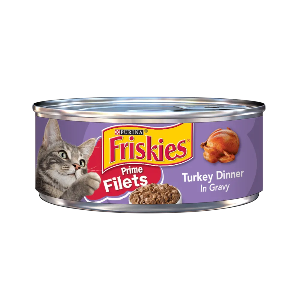 Friskies Prime Filets Turkey Dinner In Gravy Wet Cat Food