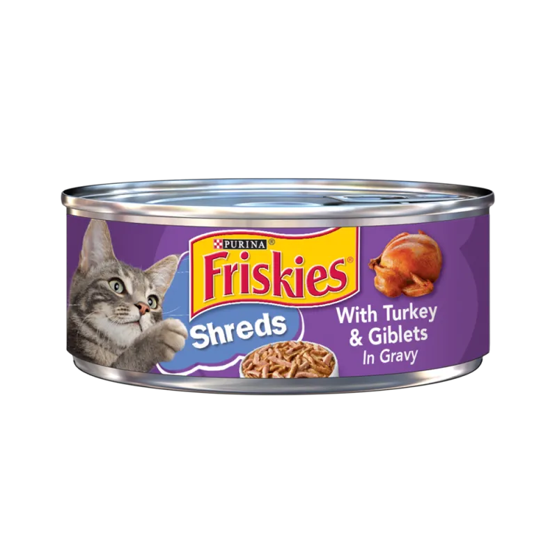 Friskies Shreds With Turkey & Giblets In Gravy Wet Cat Food