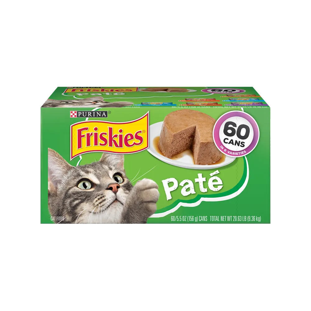 Friskies Paté Wet Cat Food 60 Ct Variety Pack