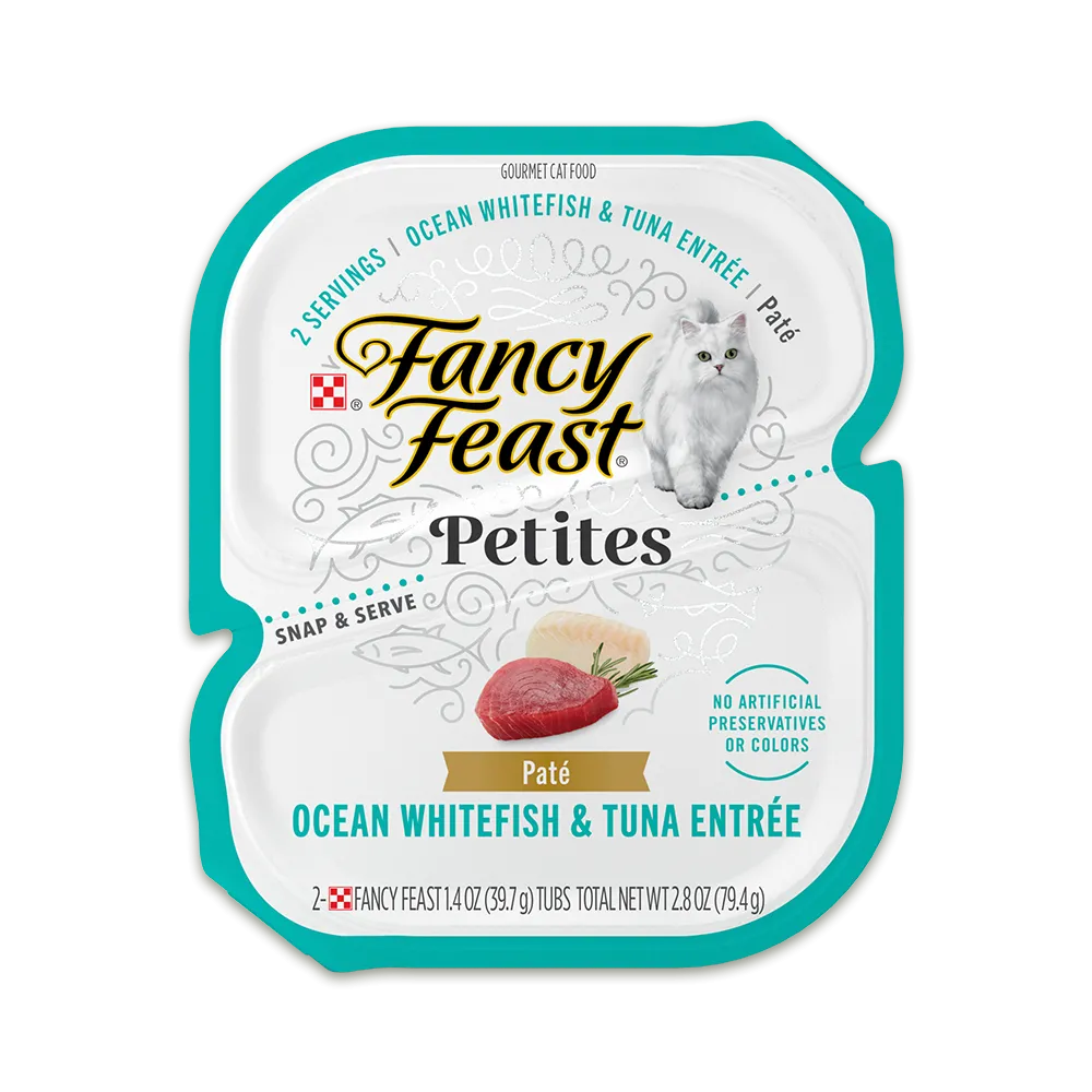 Fancy Feast Petites Ocean Whitefish & Tuna Entrée Paté Wet Cat Food