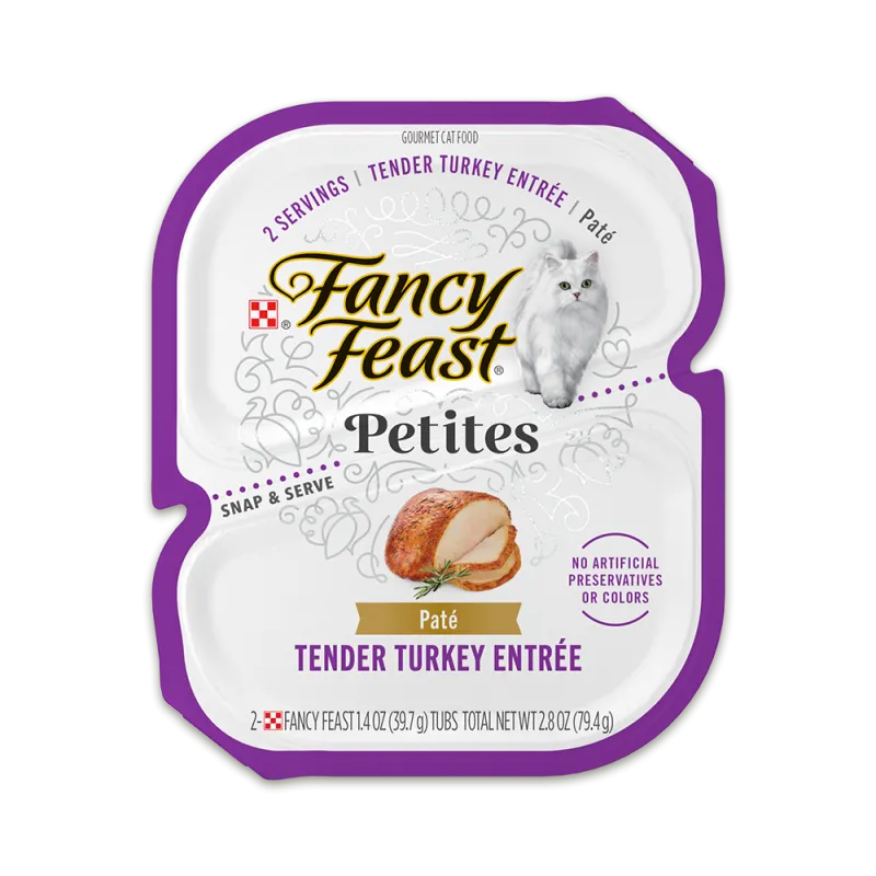 Alimento húmedo para gatos Fancy Feast Petites de paté de carne tierna de pavo