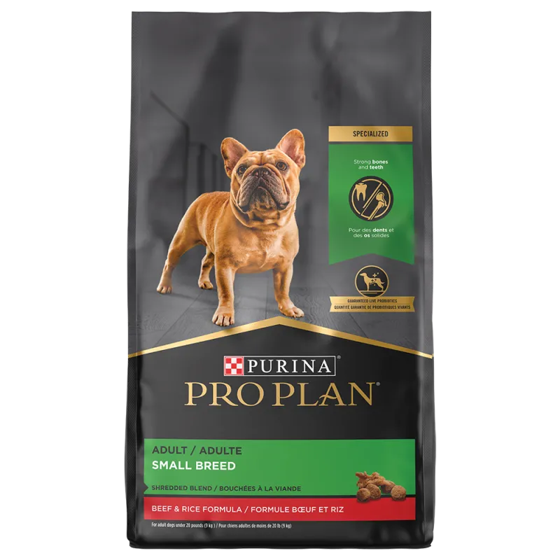 Pro Plan Small Breed Shredded Blend Beef & Rice Dog Food Dry Dog Food