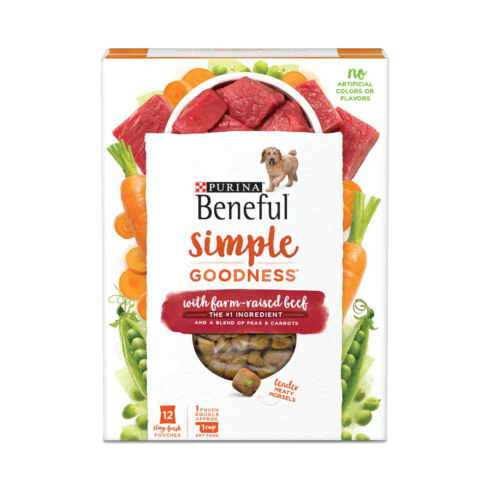 Beneful Simple Goodness Soft Dog Food with Farm-Raised Beef