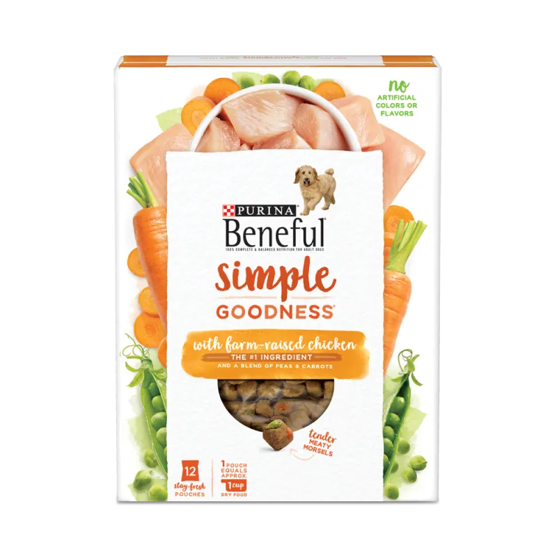 Alimento balanceado blando para perros con pollo campero Beneful Simple Goodness