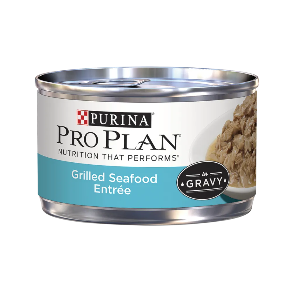 Pro Plan Grilled Seafood Entrée in Gravy Wet Cat Food