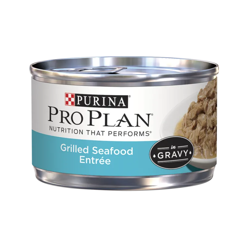 Pro Plan Grilled Seafood Entrée in Gravy Wet Cat Food