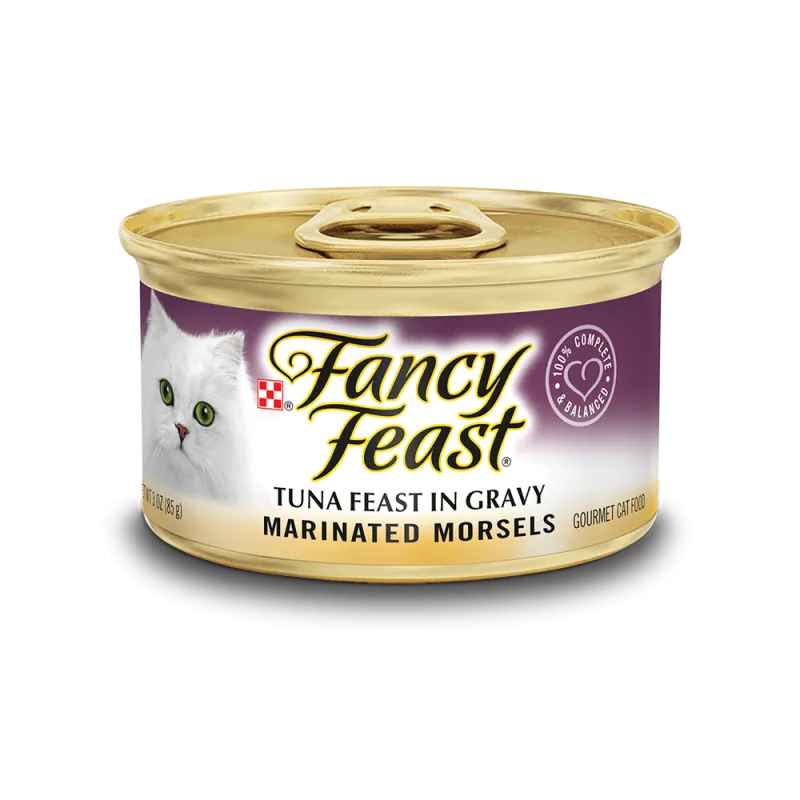 Fancy Feast Marinated Morsels Tuna Gourmet Wet Cat Food in Gravy