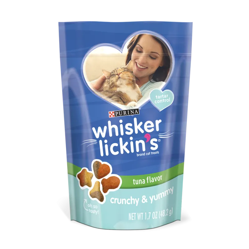 Bocadillos crocantes y deliciosos con sabor a atún Whisker Lickin's