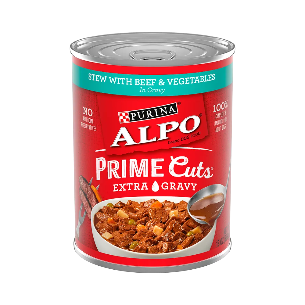 Purina ALPO Prime Cuts® Stew With Beef & Vegetables in Gravy Wet Dog Food