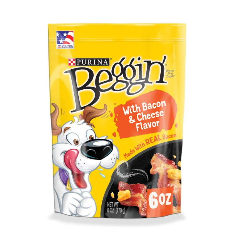 Bocadillos para perros Beggin' con sabor a tocino y queso