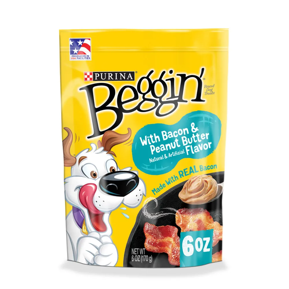 Beggin' With Bacon And Peanut Butter Flavor Dog Treats