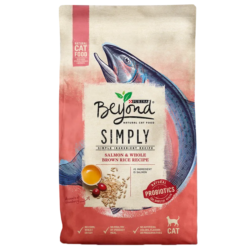 Alimento seco para gatos Beyond, simple, con salmón y arroz integral entero