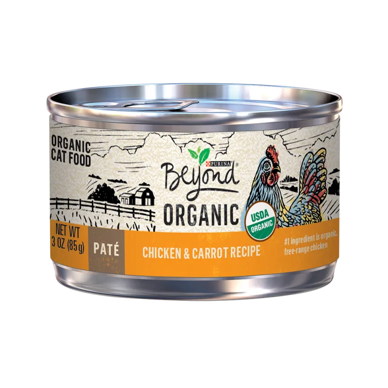 Beyond Organic Chicken & Carrot Recipe Paté Natural Wet Cat Food