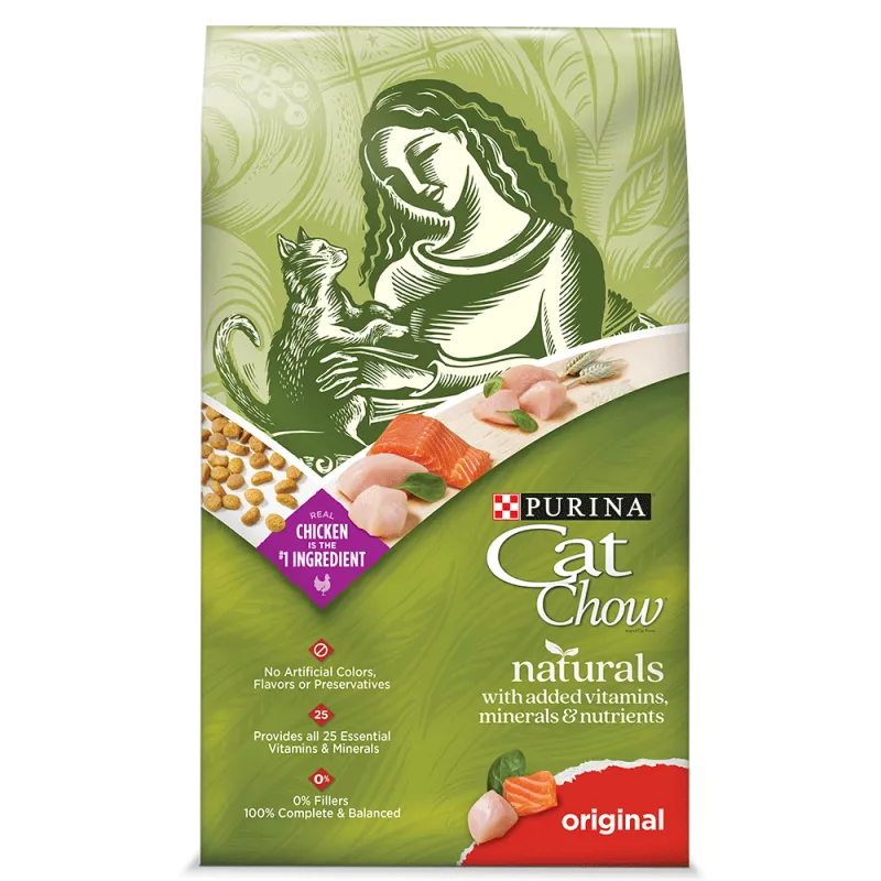 Alimento para gatos Cat Chow Naturals receta original con vitaminas, minerales y nutrientes adicionales